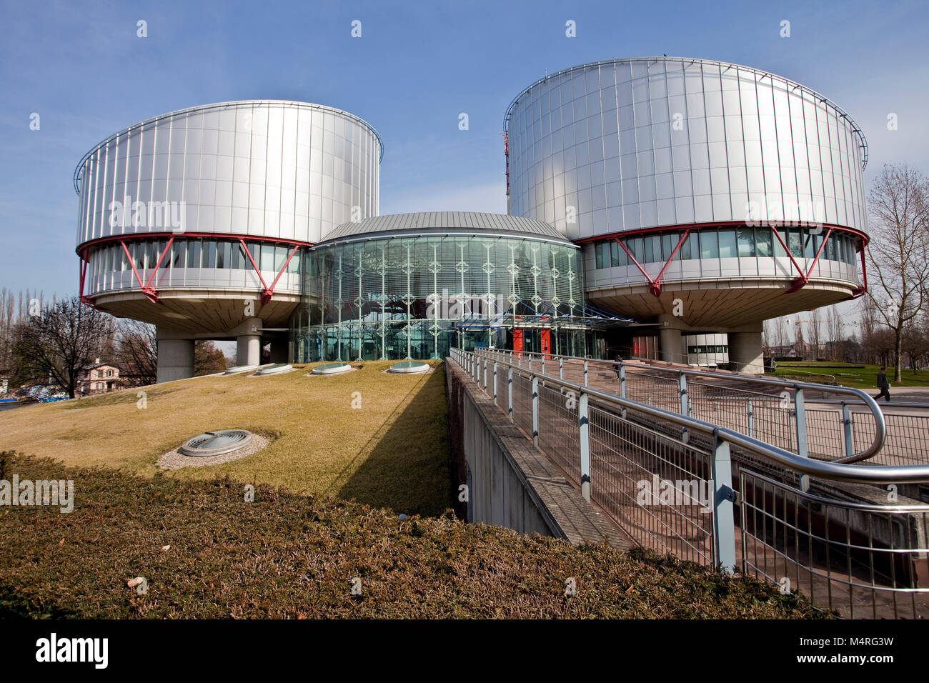 European Court of Justice for human rights, Strasbourg, Alsace, Bas-Rhin, France, Europe Stock Photo