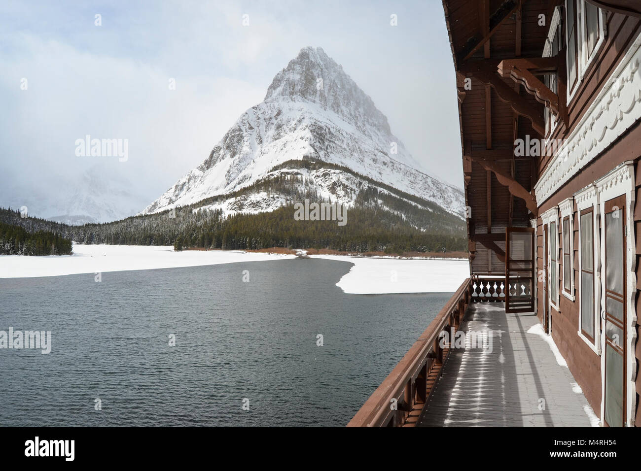 Many Glacier Stock Photo Alamy