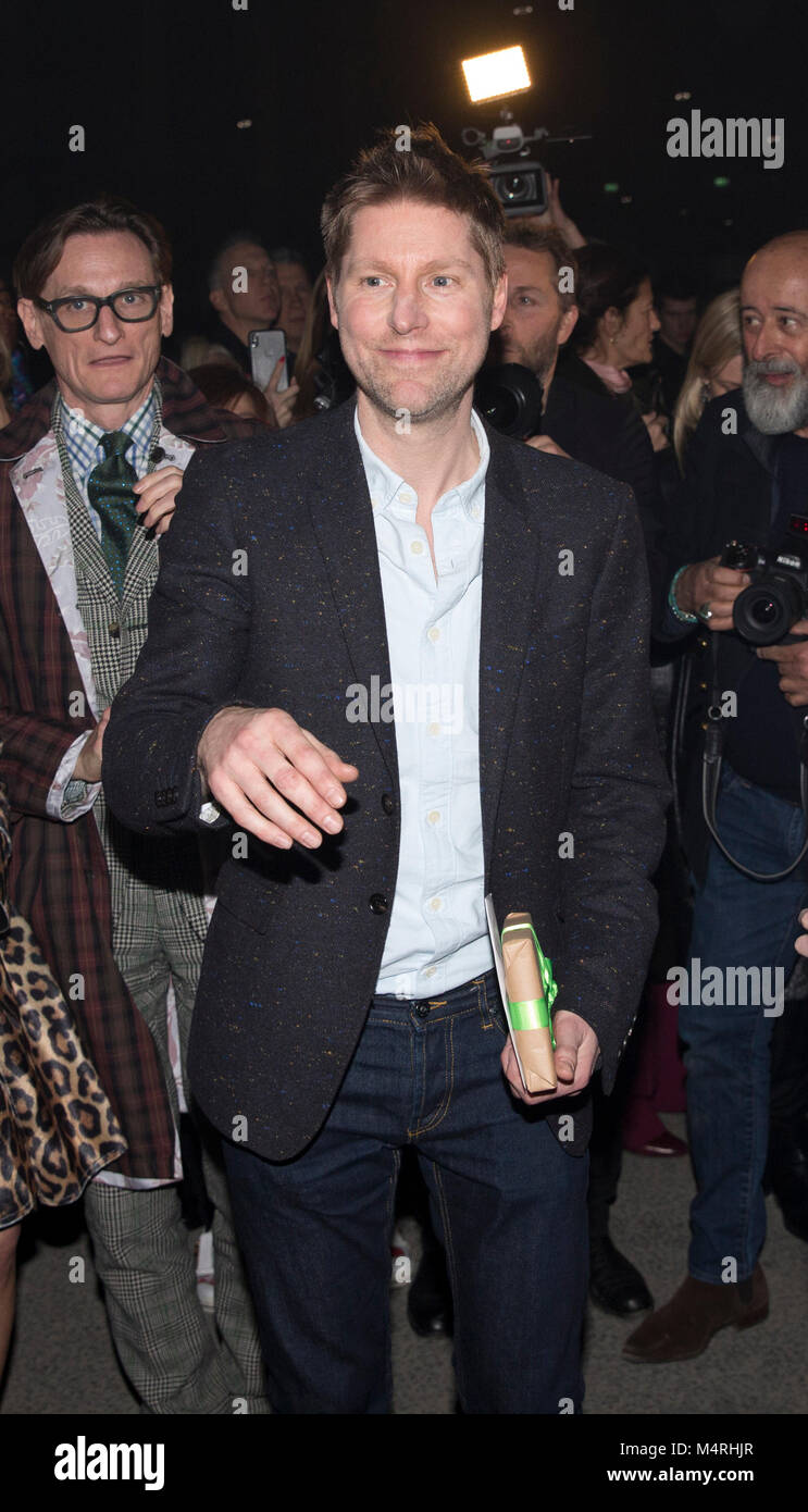 Burberry creative director and former CEO Christopher Bailey attending the  Burberry Autumn/Winter 2018 London Fashion Week show at the Dimco Buildings  in west London Stock Photo - Alamy