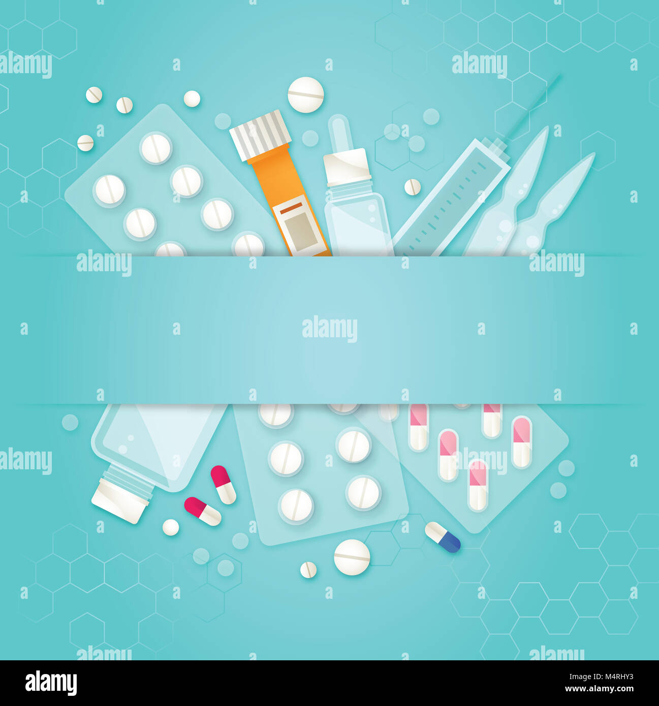 Medical Abstract Flayer Texture Background Stock Photo - Alamy