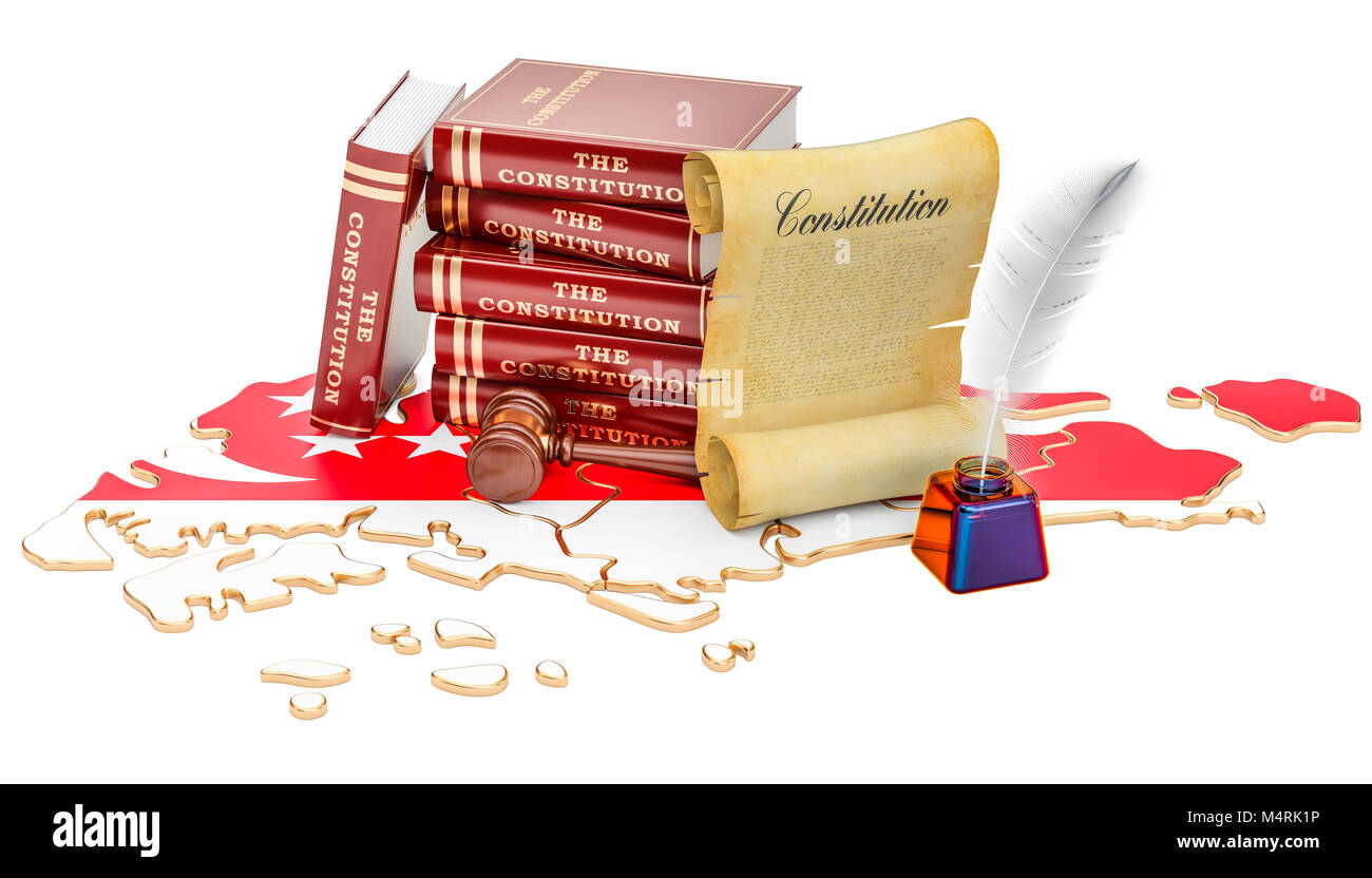 Constitution of Singapore concept, 3D rendering Stock Photo Alamy