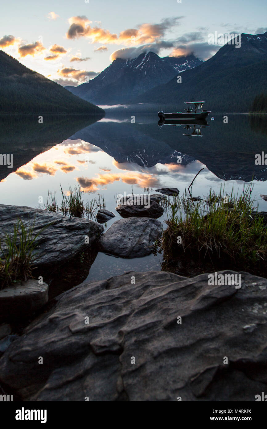 Quartz Lake Sunrise  . Stock Photo