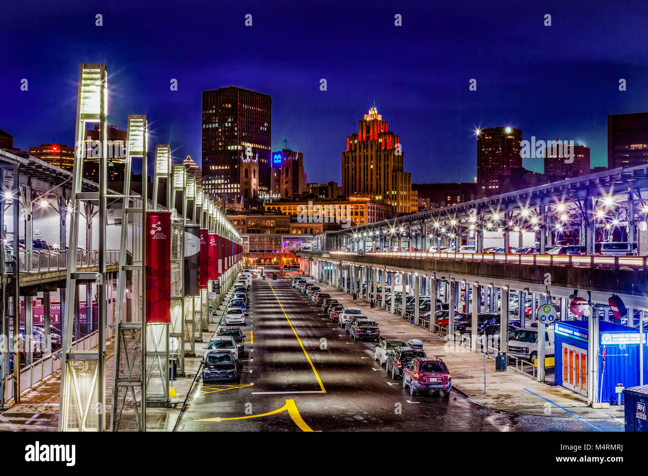 Hundreds of cars park along the Quai King Edward in the Old Port (Vieux