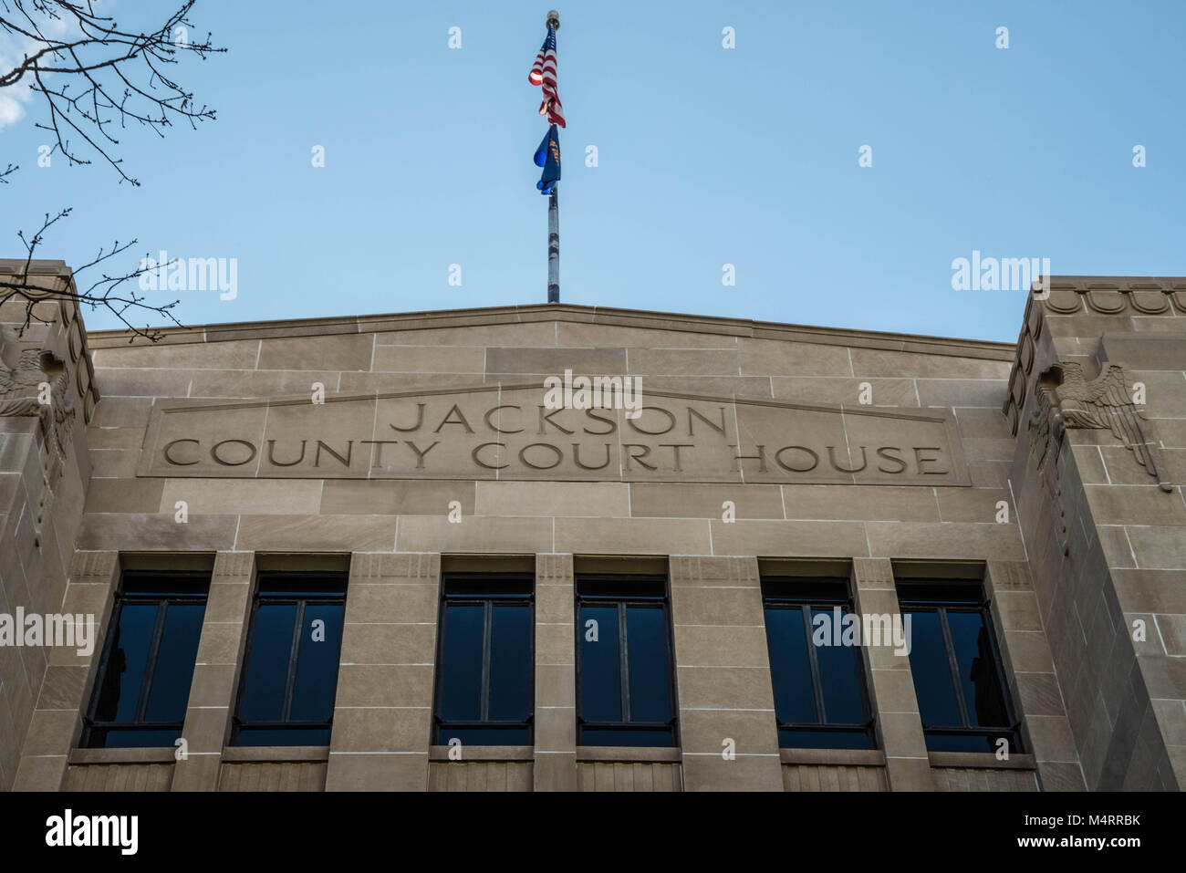 Jackson County Courthouse in Medford Oregon Stock Photo