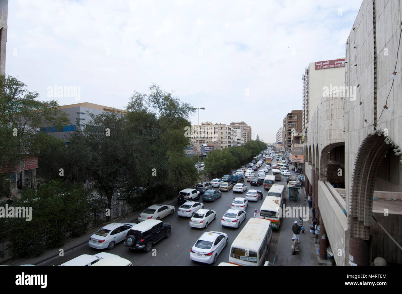 Batha Steet, Cars Traffic in Old Riyadh, Saudi Arabia, 01.12.2016 Stock