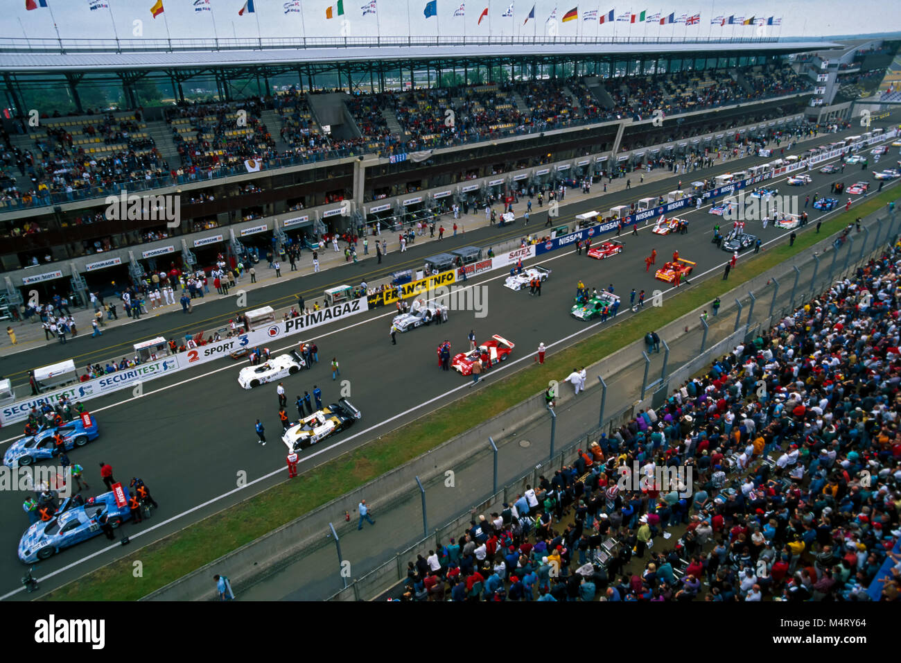 Starting of 24H of Le Mans 1998, France Stock Photo