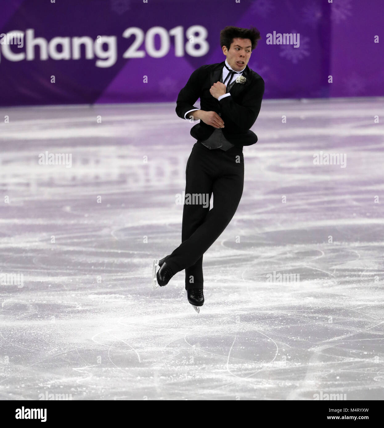 Gangneung, South Korea. 17th Feb, 2018. KEEGAN MESSING of Canada during  Figure Skating: Men Single Skating Free Skating at Gangneung Ice Arena  during the 2018 Pyeongchang Winter Olympic Games. Credit: ZUMA Press,