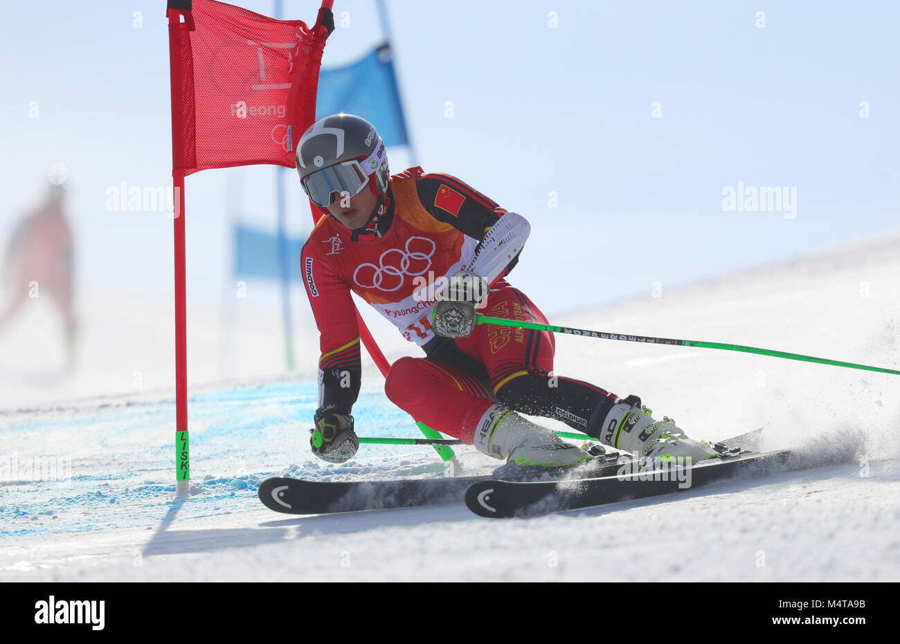 18 February 2018, South Korea, Pyeongchang, Olympics, Alpine Skiing ...