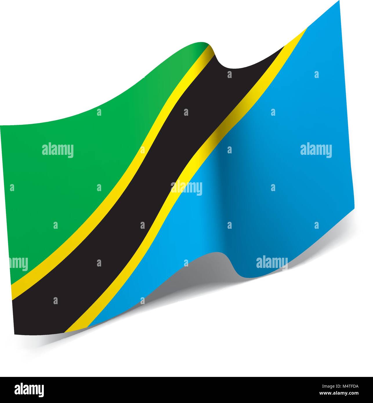 Tanzania flag, vector illustration Stock Vector Image & Art - Alamy