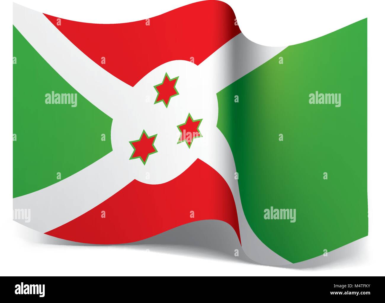 Burundi Flag Vector Illustration Stock Vector Image And Art Alamy