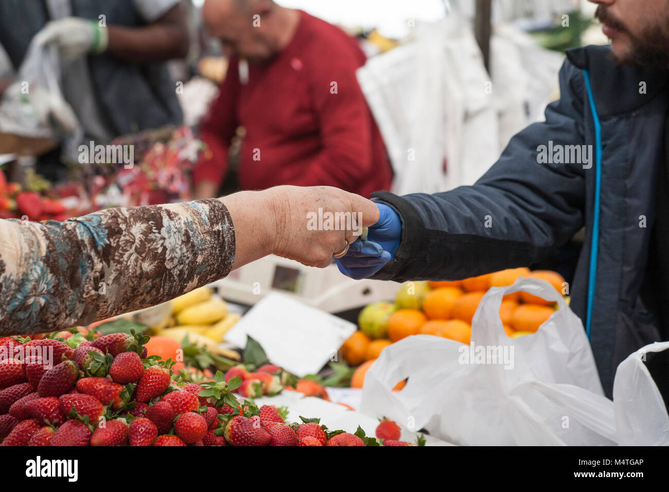 fresh produce at Spanish street market Stock Photo Alamy