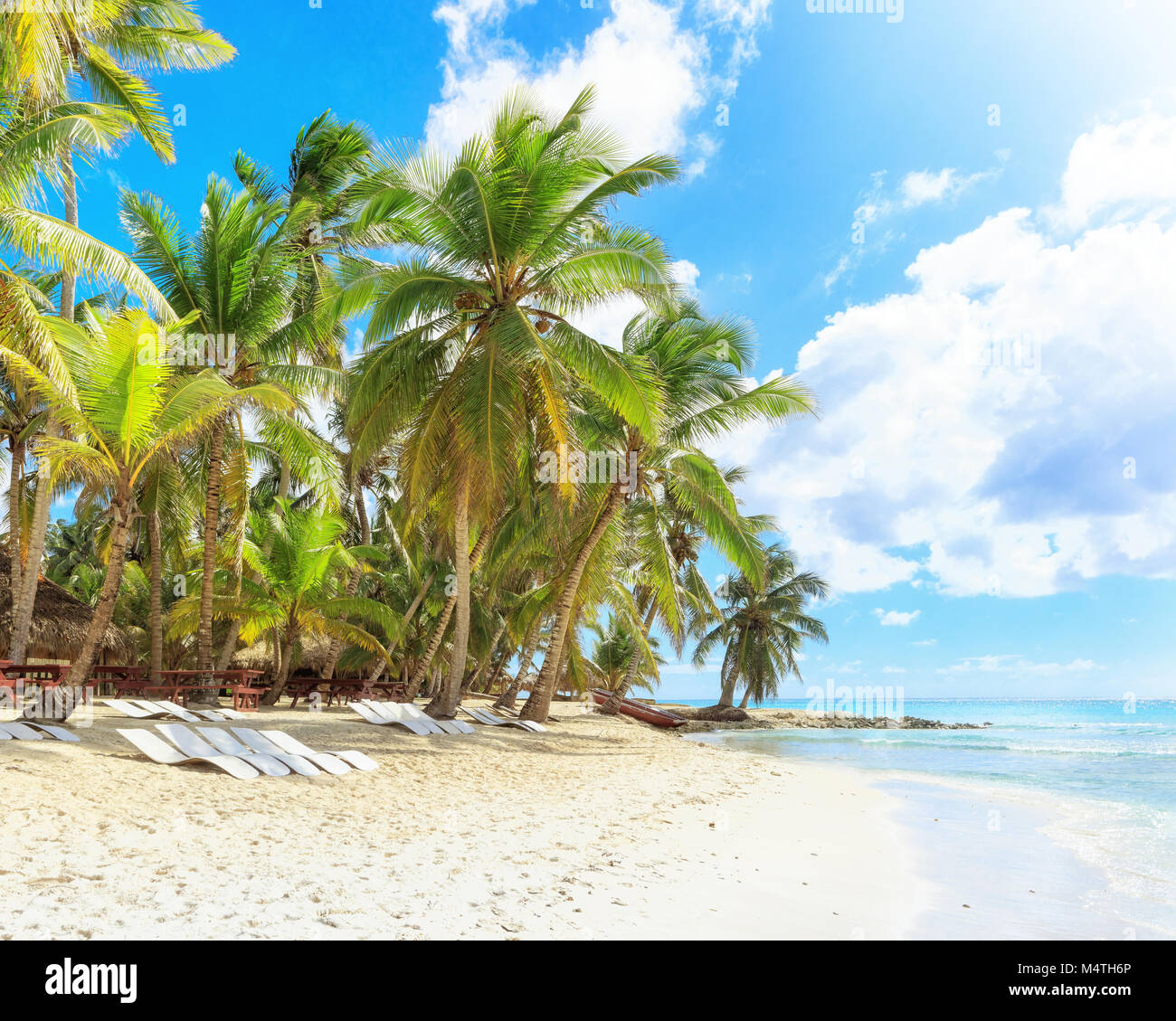 Vacation in Dominican Republic Stock Photo