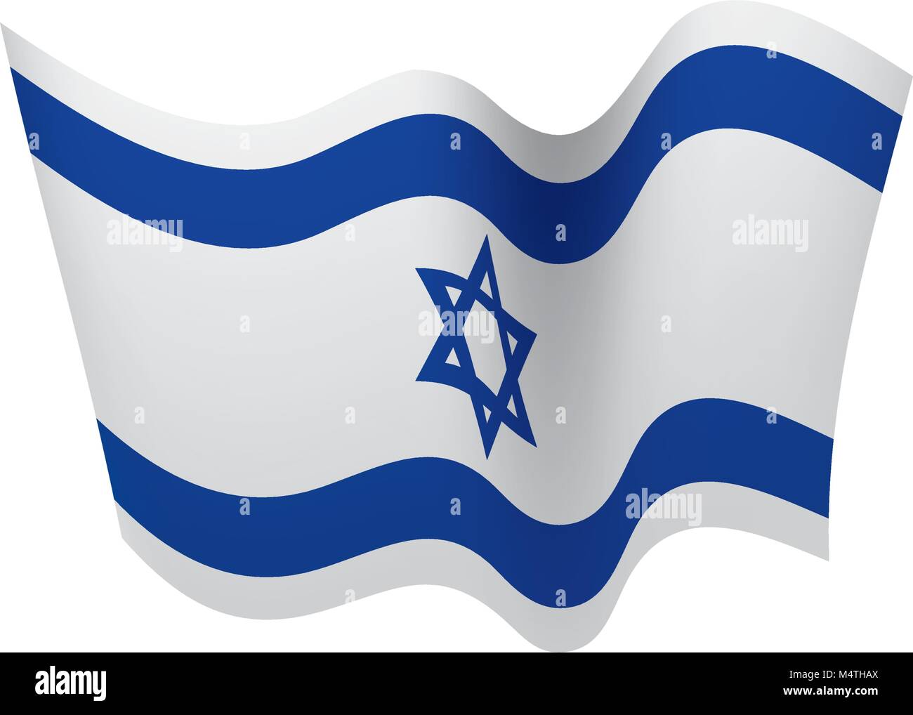Israel flag, vector illustration Stock Vector Image & Art Alamy