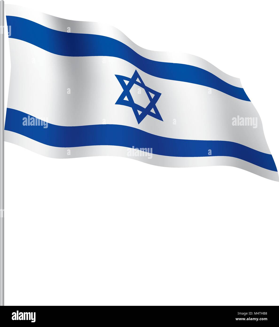 Israel flag, vector illustration Stock Vector Image & Art - Alamy