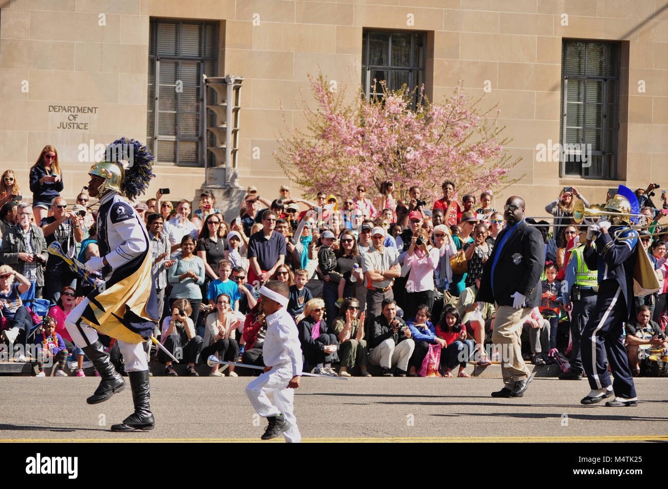 Ballou High School marching band in Cherry Blossom Parade 2014 in