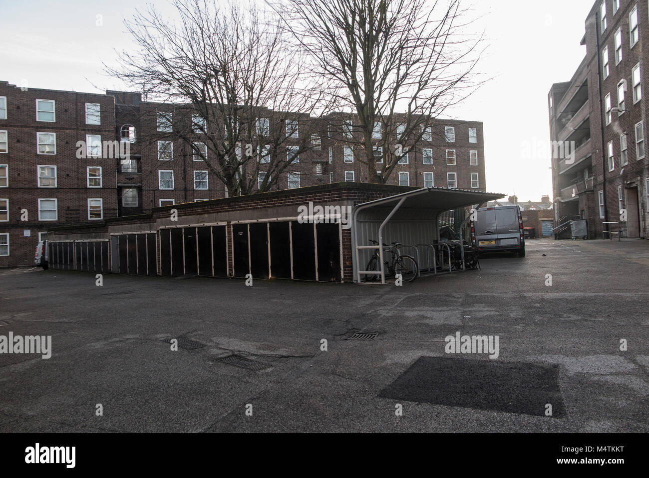 1960's flats in south London Stock Photo