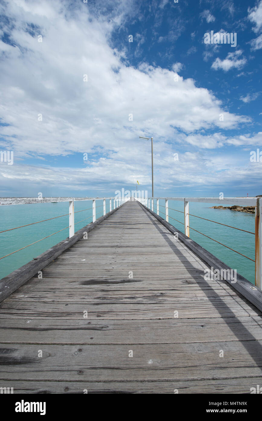 Beachport Jetty on the South Australia coast was built 1878 1882 and was originally 4000 feet