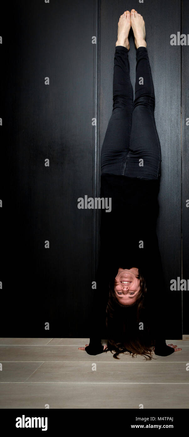 Head stands Stock Photo Alamy