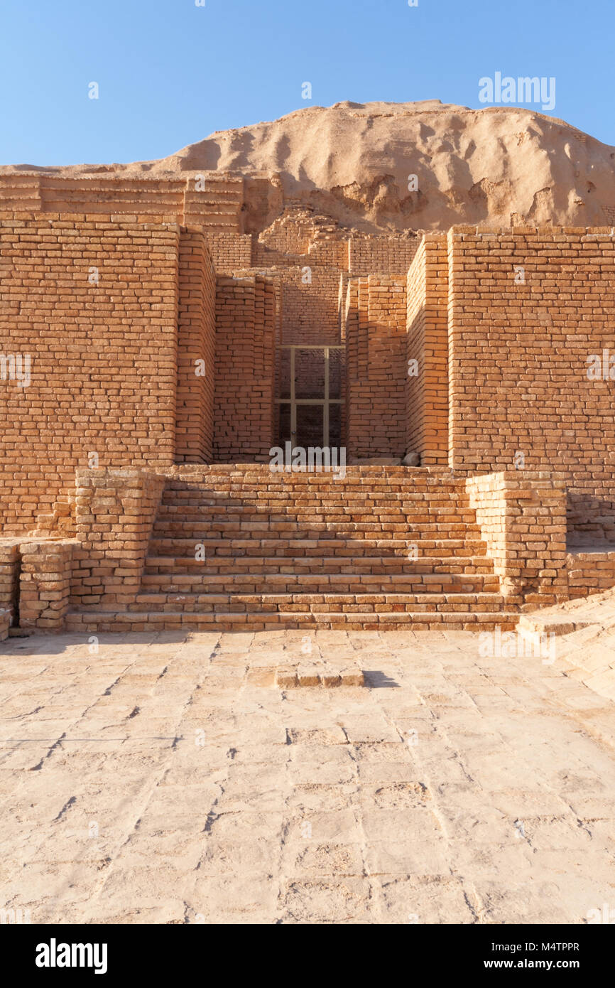 Chogha Zanbil, ancient Elamite (Elamite: Dur Untash) complex in Khuzestan province of Iran, one of only few existant ziggurats outside of Mesopotamia. Stock Photo