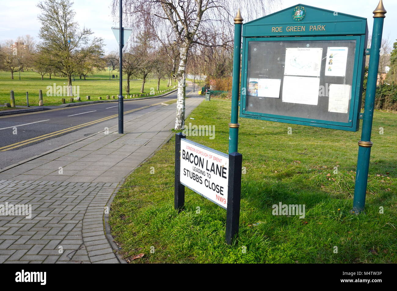 Bacon Lane, Kingsbury, London Stock Photo Alamy