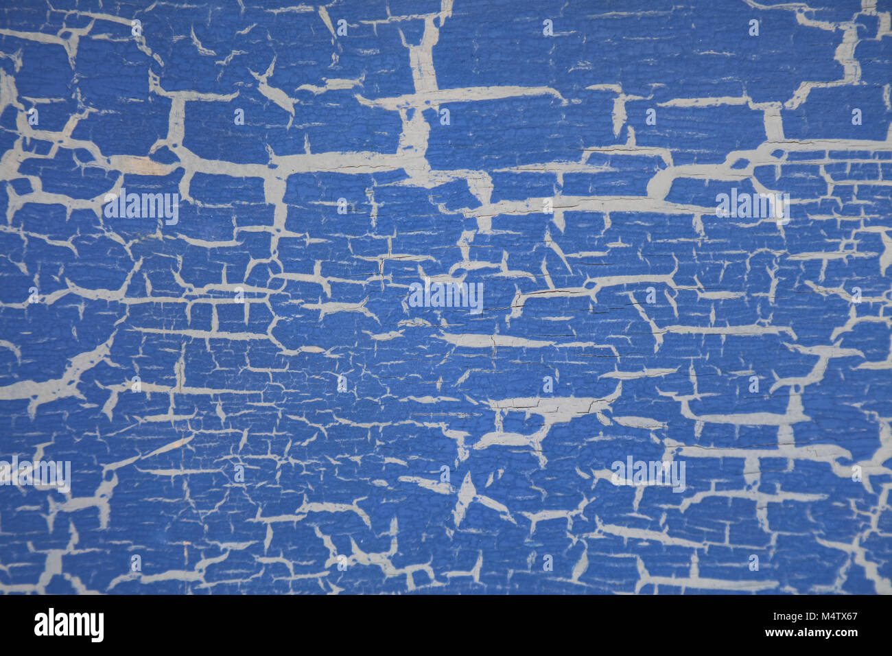 Blue paint of an old wooden boat, Boracay Island, Philippines Stock