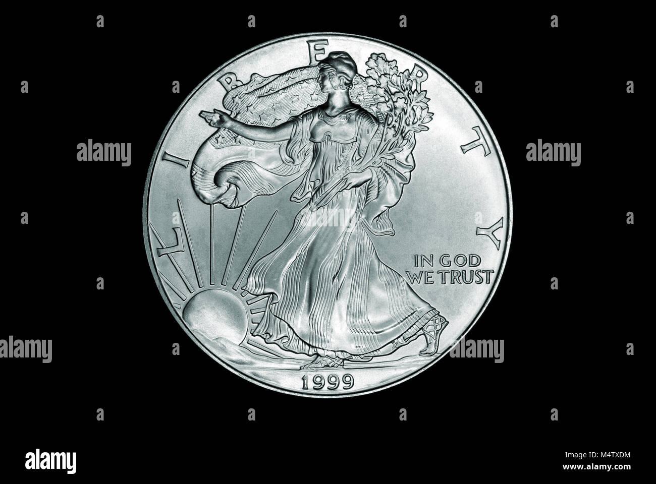 American Silver Dollar Stock Photo - Alamy