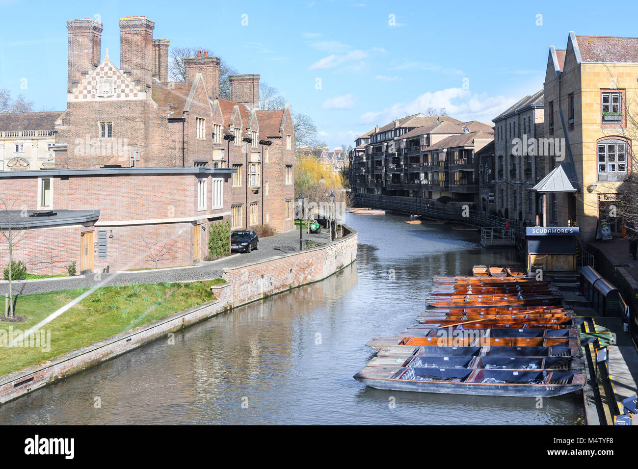 Magdalene college, university of Cambridge, beside the river Cam in the town of Cambridge, England. Stock Photo