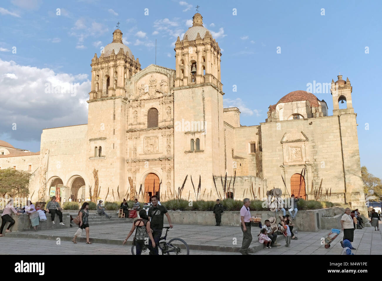 The Templo de Santo Domingo, also known as the Churt of Santo Domingo stands in Oaxaca, Mexico. Stock Photo