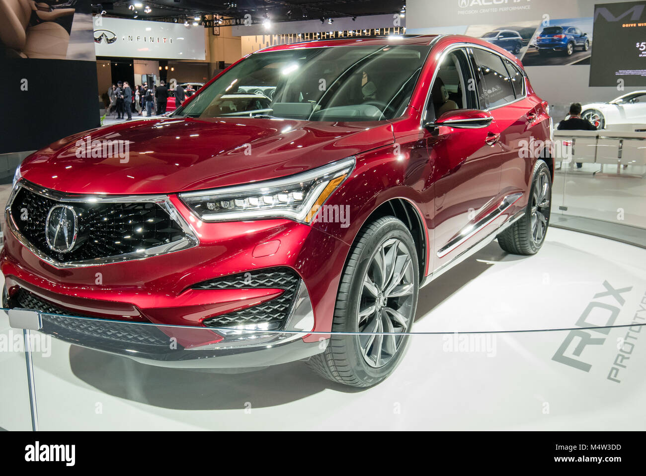 red acura rdx suv Stock Photo Alamy