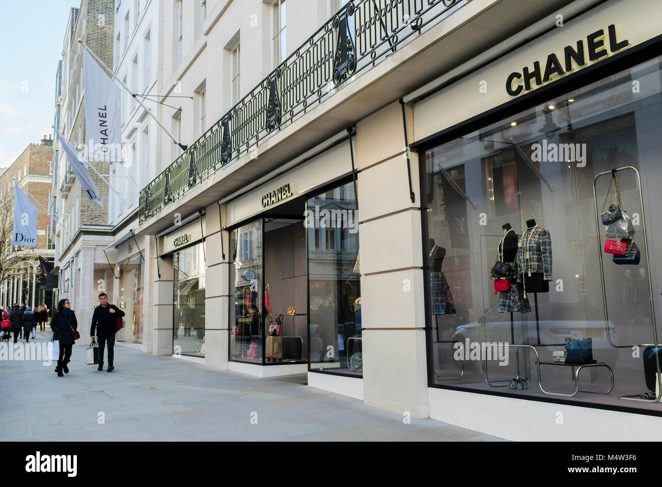 Chanel store, New street, London Stock Photo -