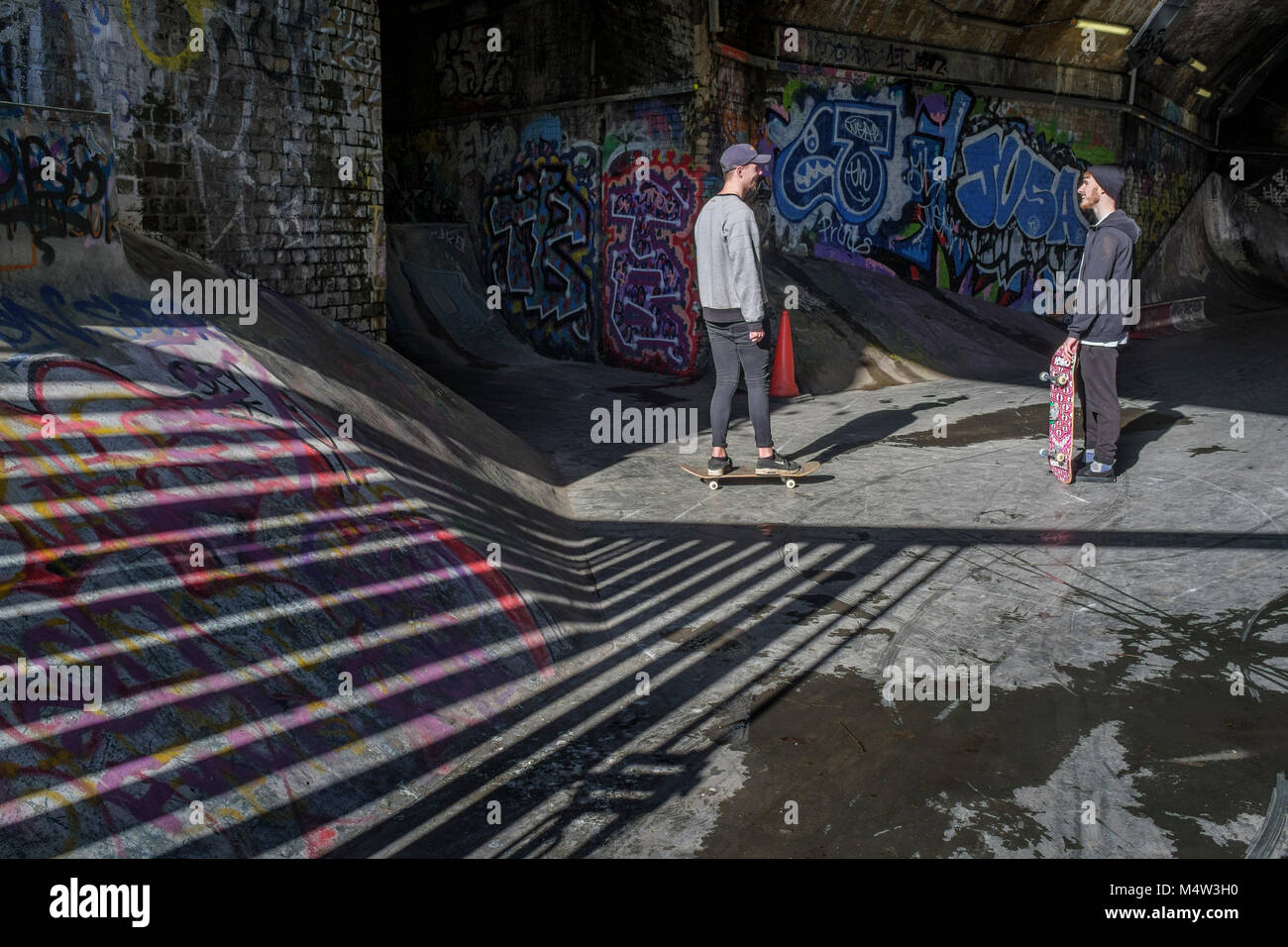 London urban photography Bermondsey skateboard park, London SE1 Stock Photo Alamy