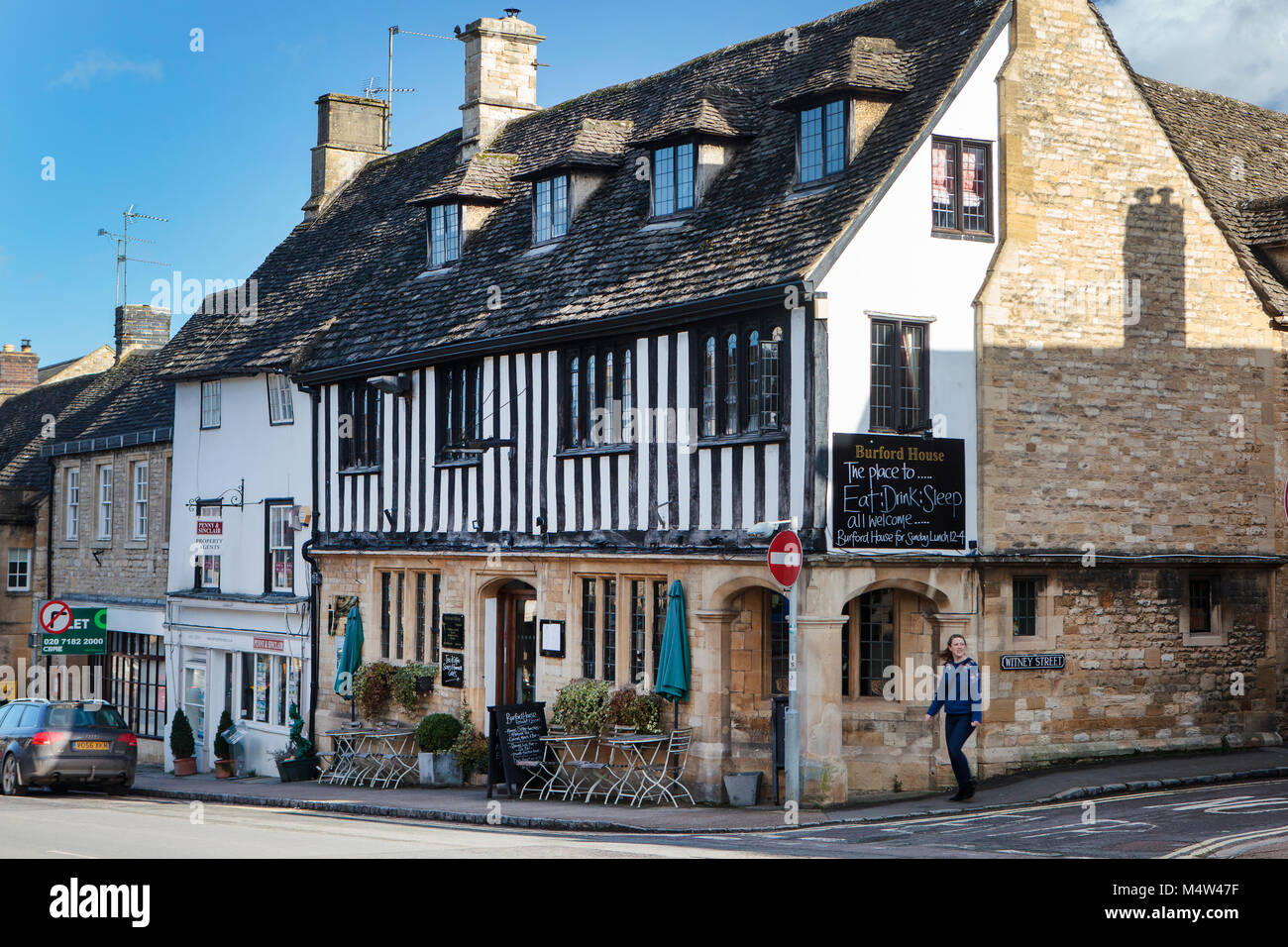 BURFORD, UK FEBRUARY 15th, 2018 Burford is a medieval town on the