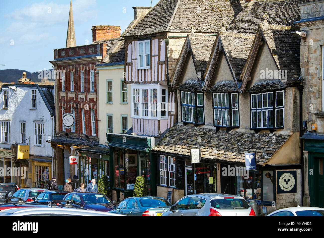 BURFORD, UK - FEBRUARY 15th, 2018: Burford is a medieval town on the ...