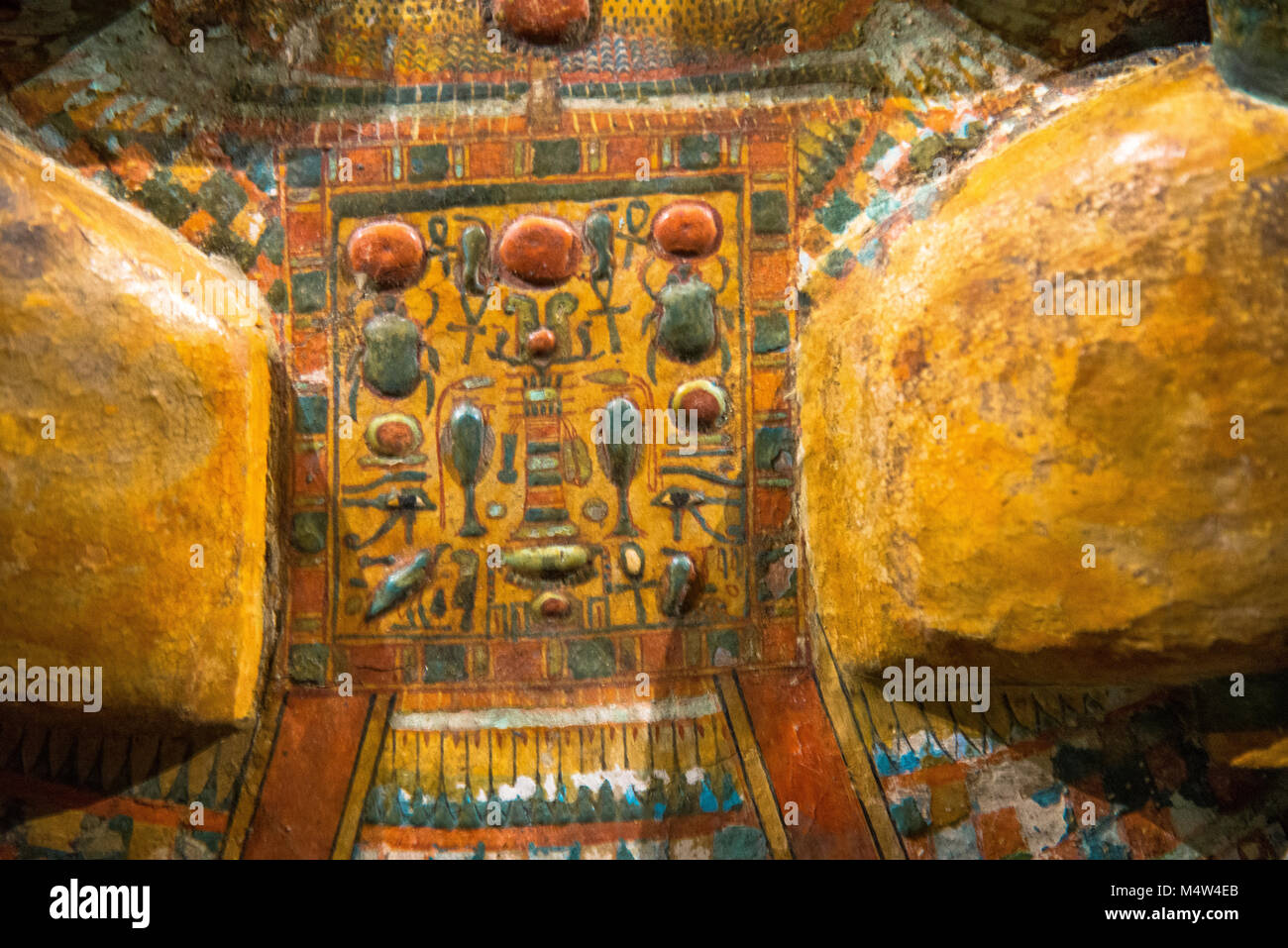 anchefenchonsoe sarcophagus in historical museum in Leiden, Holland Stock Photo