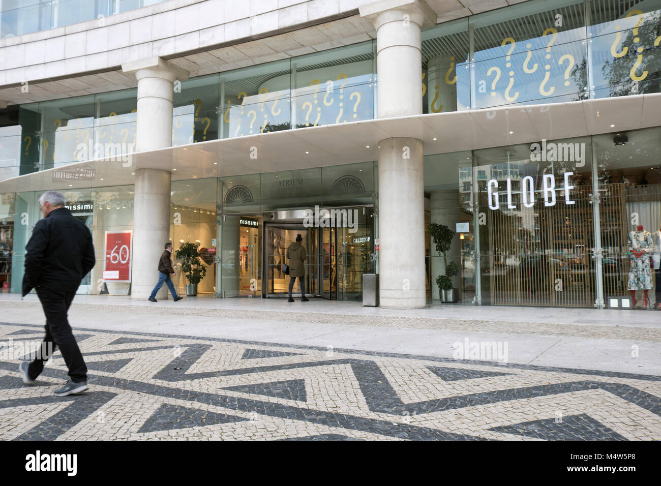Atrium Saldanha shopping center. Lisbon, Portugal Stock Photo