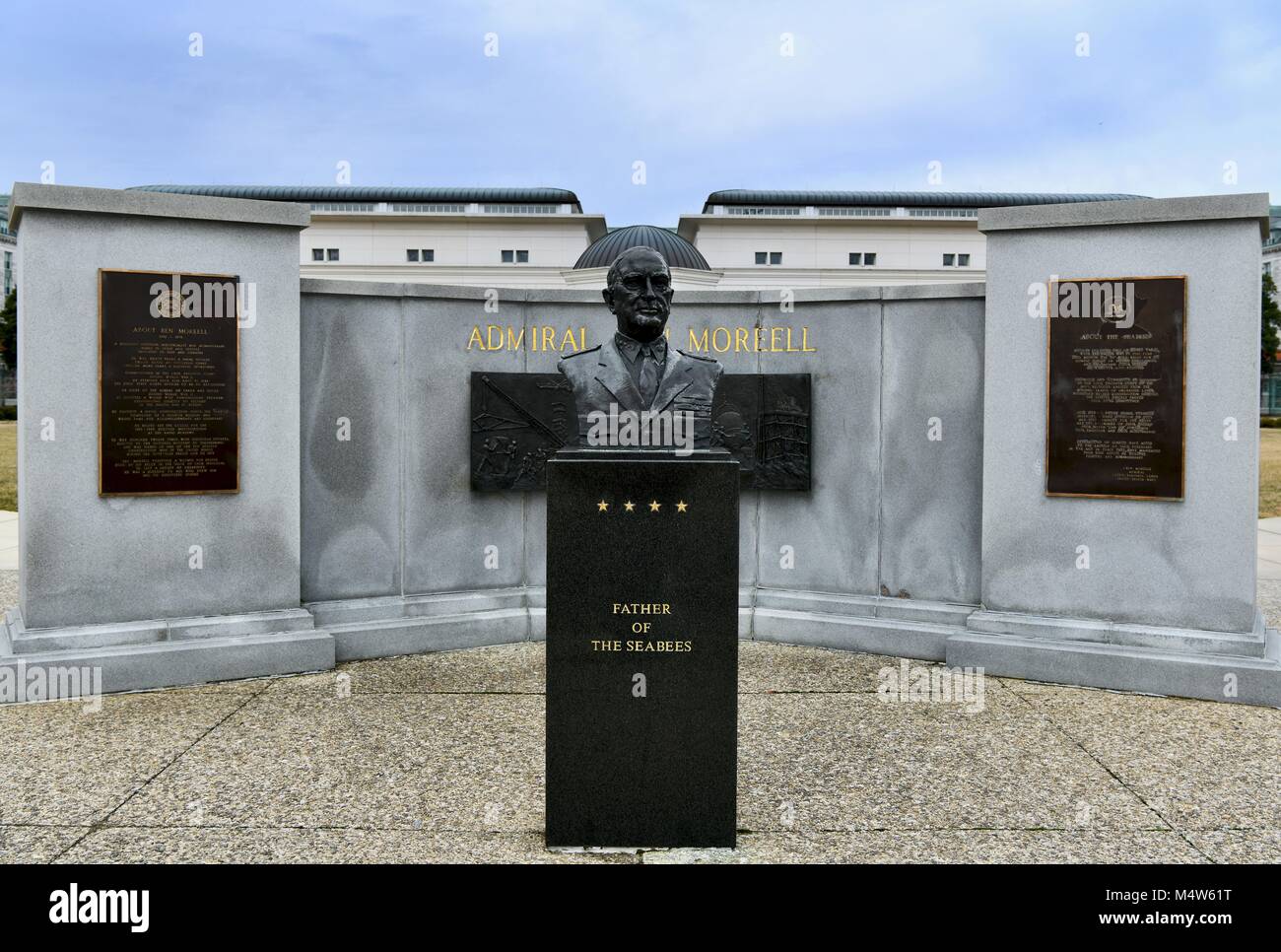 Admiral Ben Moreell "The Father Of Seabees" statue at the United States