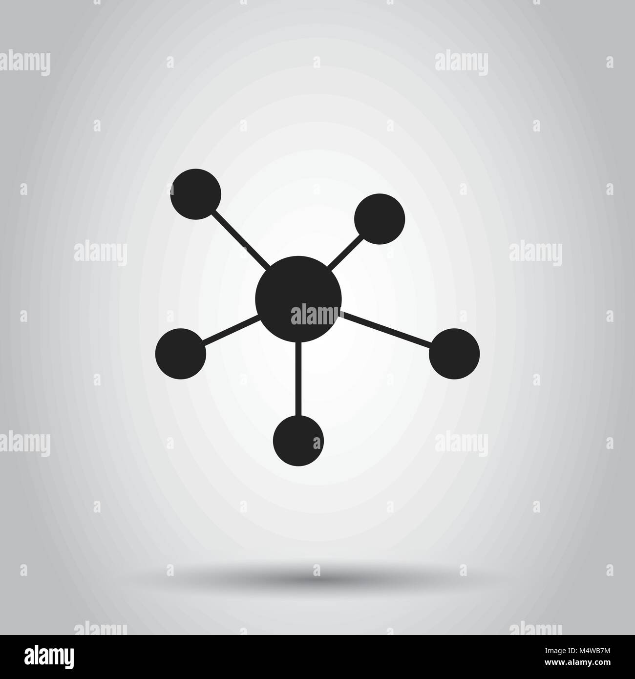 Social network, molecule, dna icon. Vector illustration on isolated ...