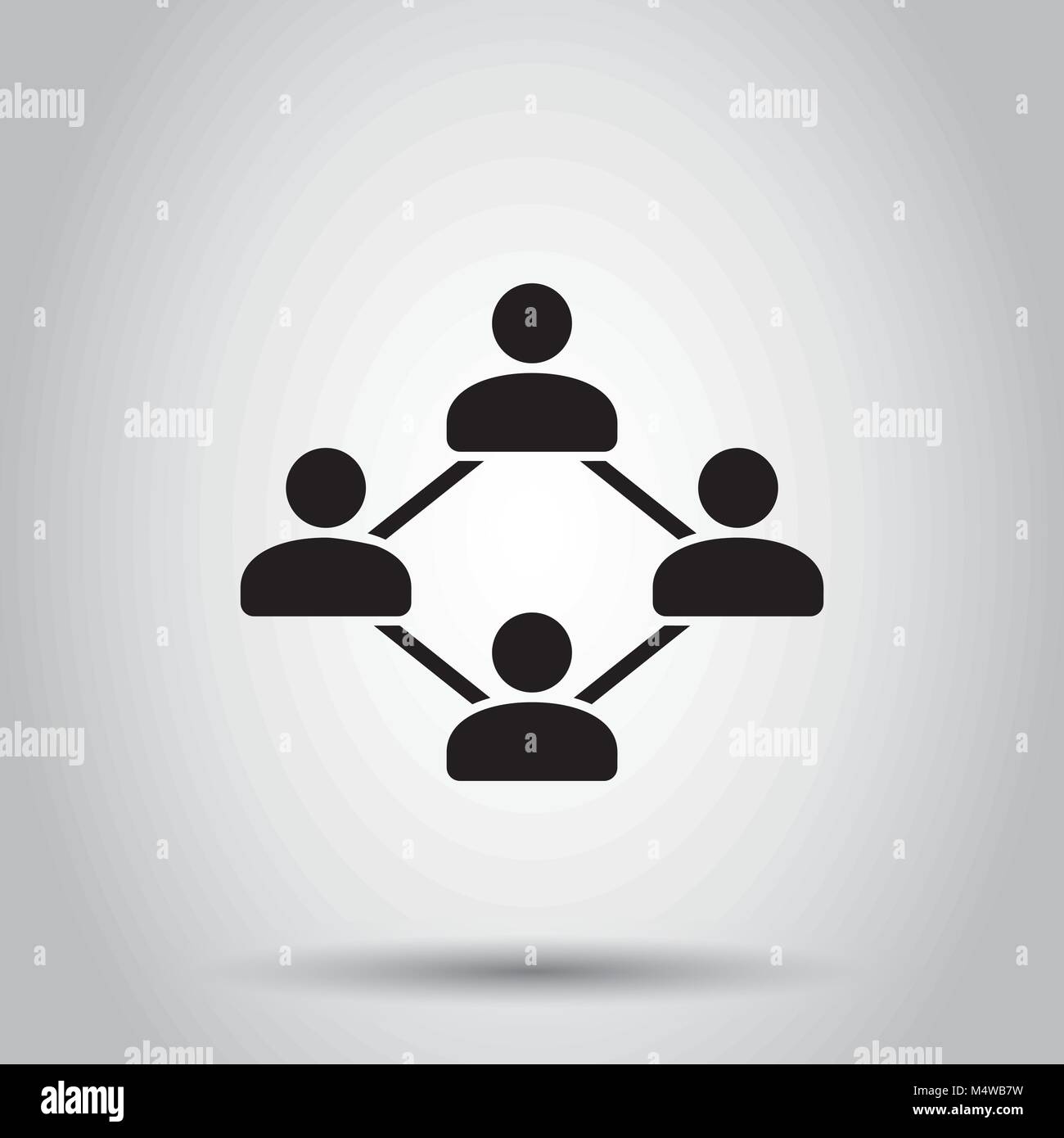 Network icon. Vector illustration on isolated background. Business ...