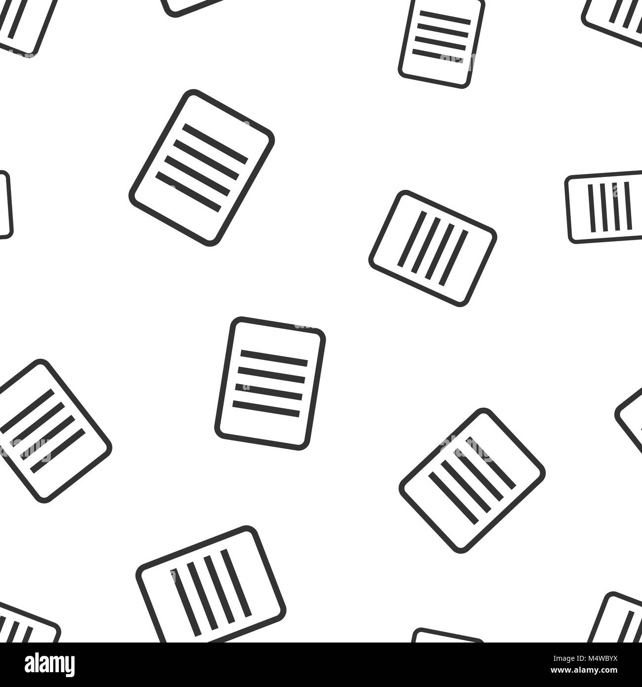 Document seamless pattern background. Business flat vector illustration ...