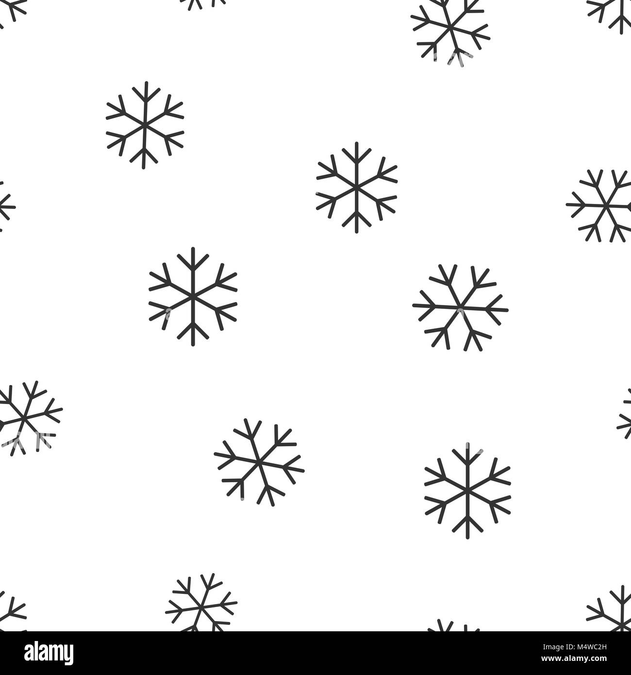 Snowflake seamless pattern background. Business flat vector ...