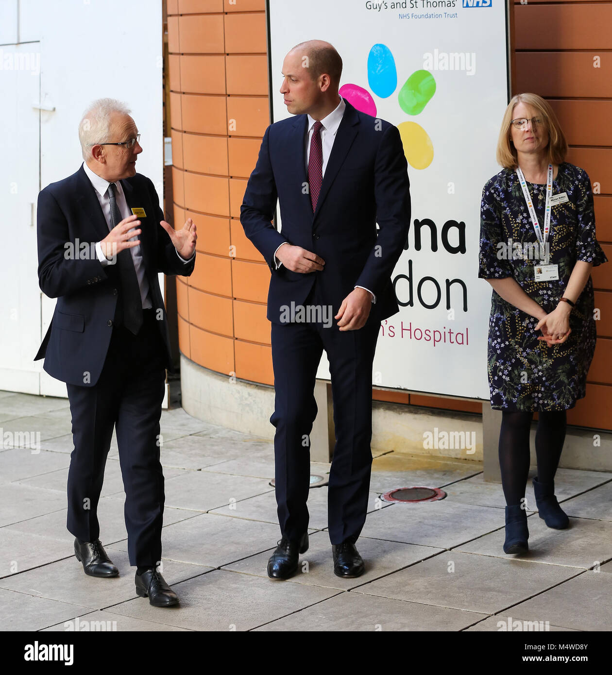 The Duke of Cambridge arrives at the Evelina Children’s Hospital to ...
