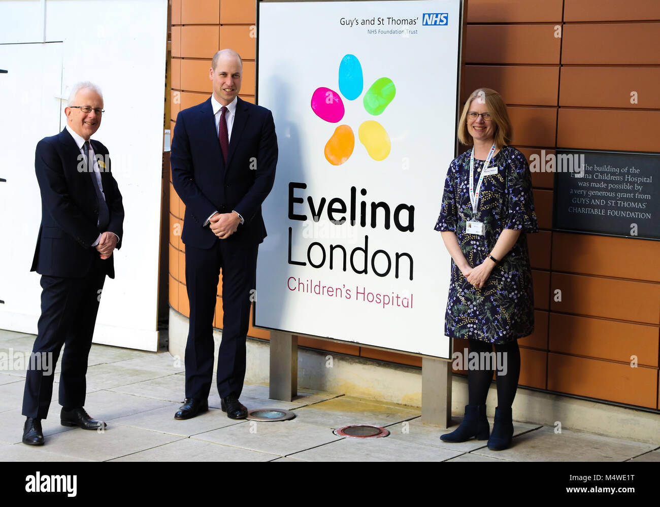 The Duke of Cambridge arrives at the Evelina Children’s Hospital to ...