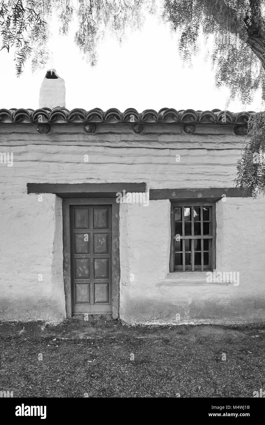 Spanish hacienda style buildings in old town san diego, california, usa Stock Photo