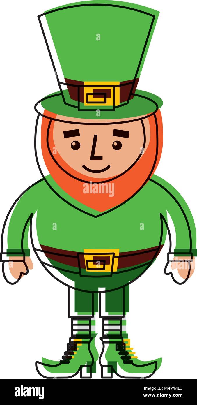 cute cartoon leprechaun st patricks day mascot character Stock Vector ...