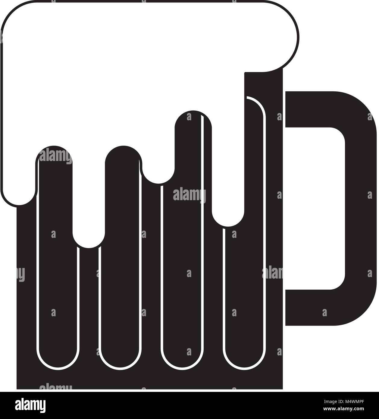 beer mug glass foam alcohol drink Stock Vector Image & Art - Alamy