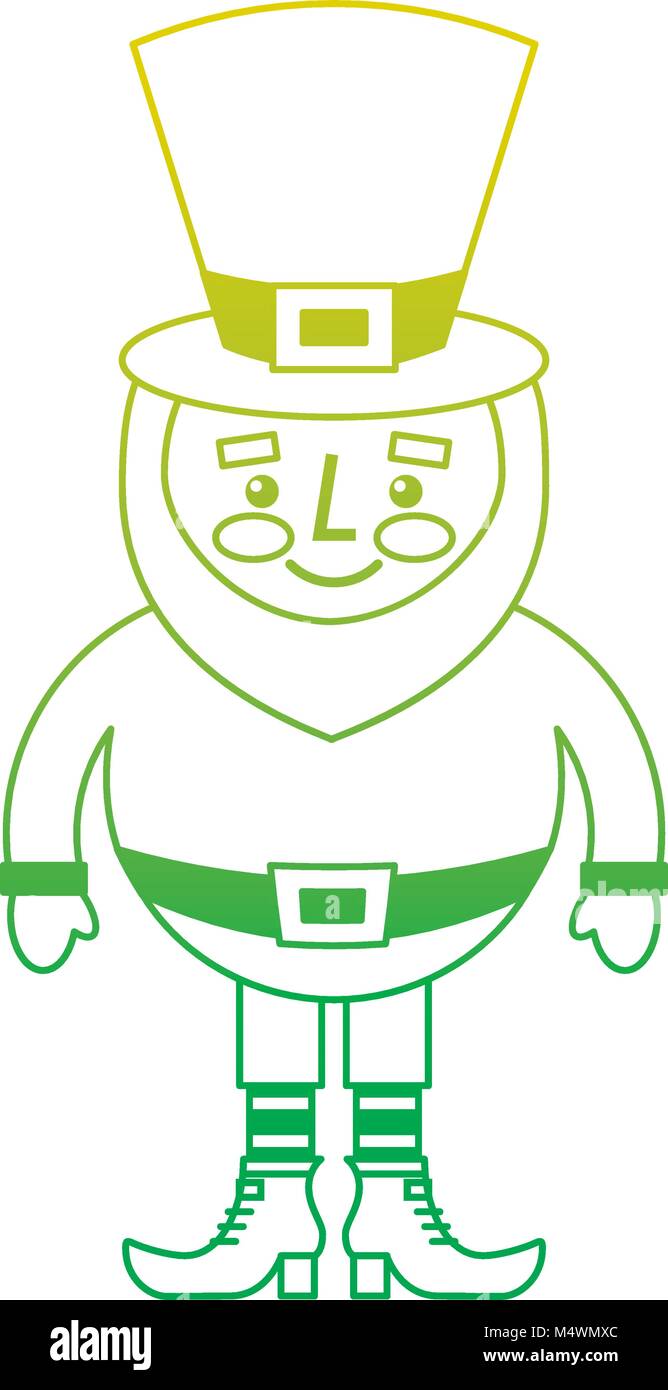 cute cartoon leprechaun st patricks day mascot character Stock Vector ...