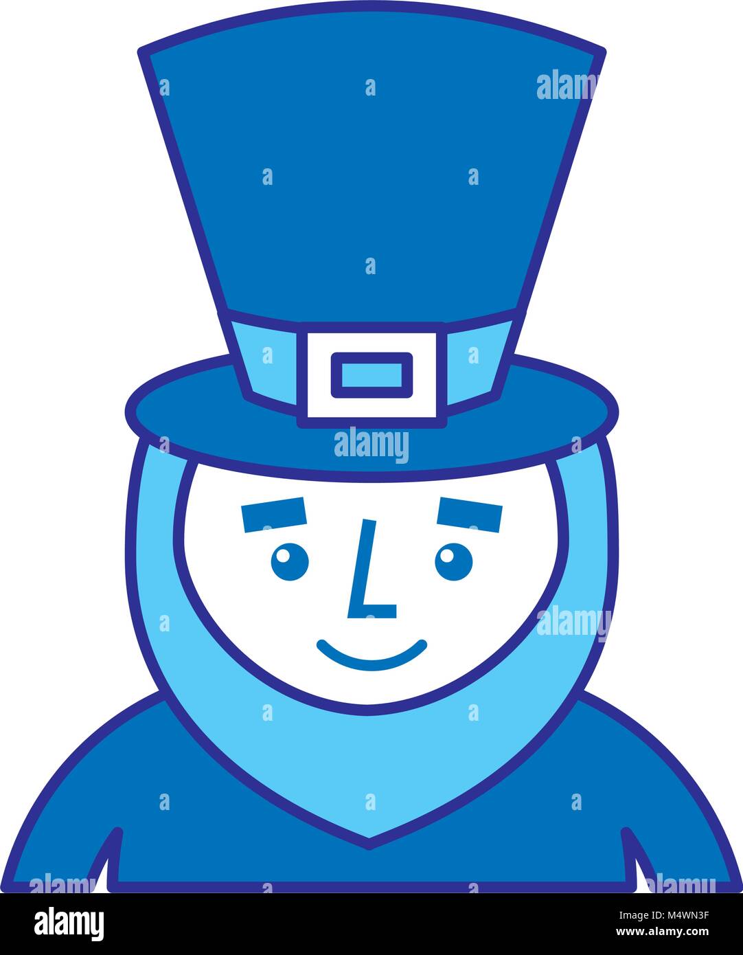 leprechaun st patricks day cartoon character portrait Stock Vector ...