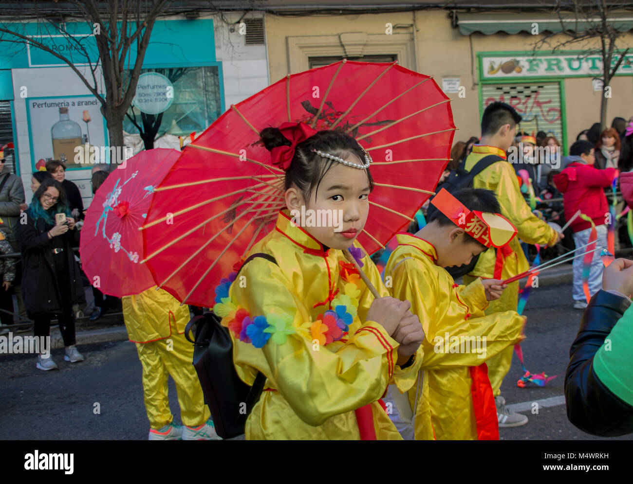 Hundreds of people attended the Chinese New Year Parade in Usera, the