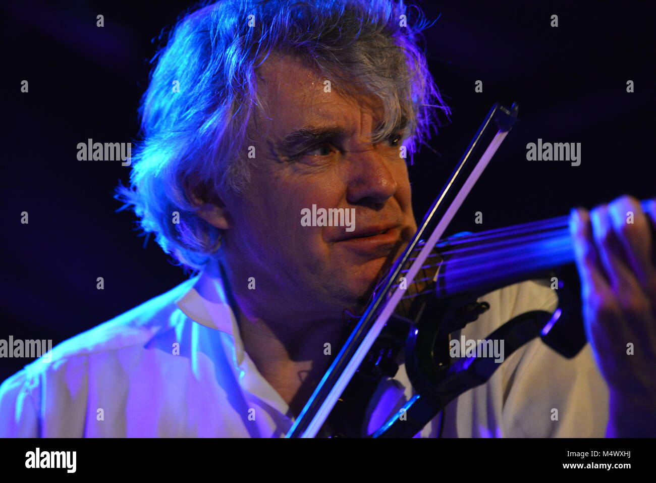 FILE: 18th Feb, 2018. Photo taken: Paris, France. 19th March 2014. Photo shows Didier performing in concert 'Le Petit Journal Montparnasse in 2014'. Didier Lockwood, 62, one of the most famous French jazz violinists, died of a heart attack this Sunday 18th February, announced his agent. He collaborated with the greatest, from Claude Nougaro to Barbara through Jacques Higelin or Miles Davis. Credit: Gilles Delacourd/Alamy Live News Stock Photo