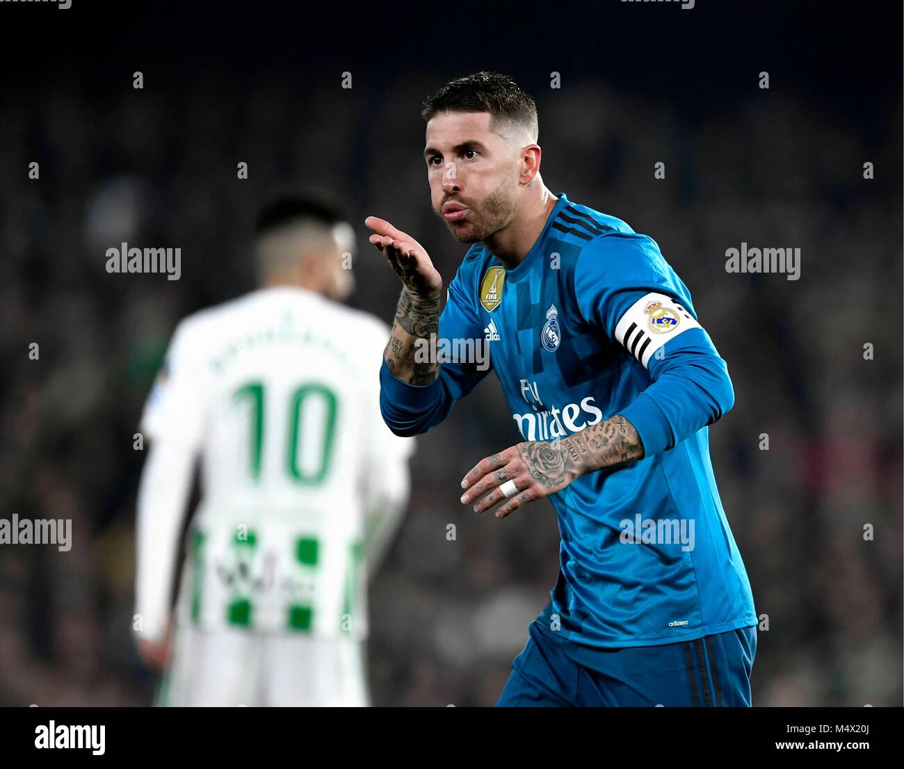 Hector Bellerin poses for photo during his presentation as new player of  Real Betis Balompie at Benito Villamarin stadium on September 9, 2021 in  Sevilla, Spain Stock Photo - Alamy